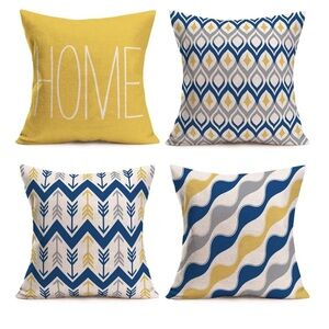 4 Pack Home Geometric
Decorative Throw Pillow Cover Without Inserts